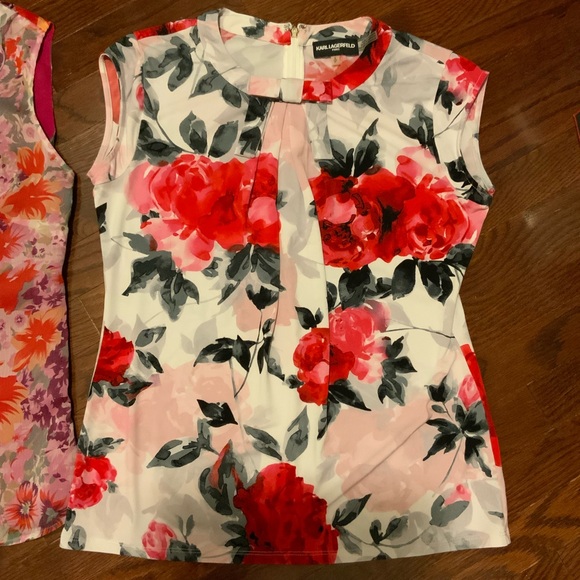 Karl Lagerfeld and Alfani fall colour sleeveless tops - Picture 5 of 9